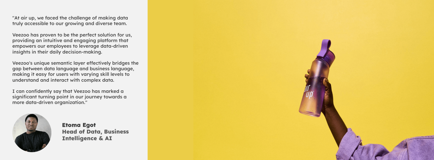 air up’s Journey to Selecting the Ideal Self-Service Analytics Solution