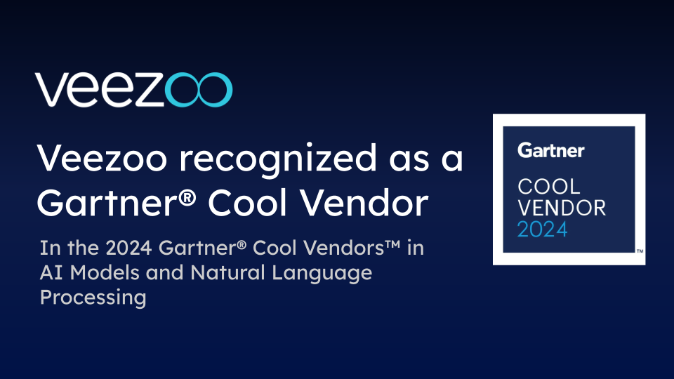 Veezoo recognized as a Gartner® Cool Vendor